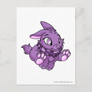 Cybunny Lila Postkarte