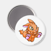 Cybunny Orange Magnet (Vorderseite/Rückseite)