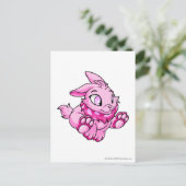 Cybunny Pink Postkarte (Stehend Vorderseite)