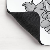 Cybunny Silber Mousepad (Ecke)