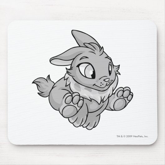 Cybunny Silber Mousepad (Vorne)