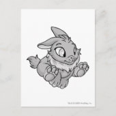 Cybunny Silber Postkarte (Vorderseite)