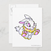 Cybunny Yellow Postkarte (Vorne/Hinten)
