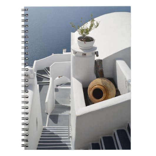 Cycladic Architecture Notebook Notizblock (Vorderseite)