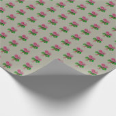 Cyclamen-Blume-Bogenidee Geschenkpapier (Ecke)