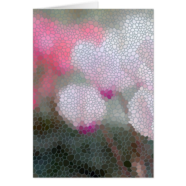 Cyclamen-Blumen-Mosaik (Vorne)