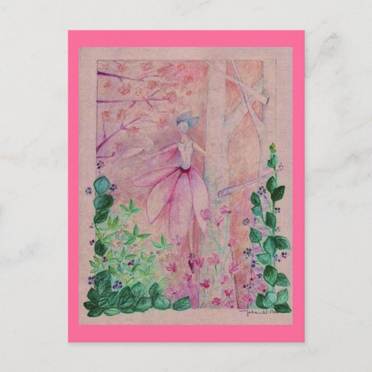 Cyclamen elve postkarte (Vorderseite)