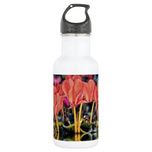Cyclamen in Wasser Trinkflasche (Vorderseite)