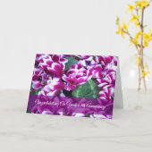 Cyclamen Personalisiert 65. Hochzeitstag Karte (Gelbe Blume)