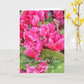 Cyclamen Personalisiert 70. Hochzeitstag Karte (Gelbe Blume)