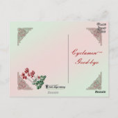 Cyclamen Postcard Postkarte (Rückseite)