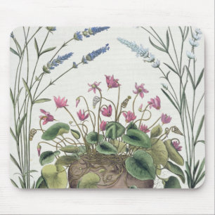 Cyclamen und Lavendel: 1.Cyclamen Romanum; 2.Spica Mousepad