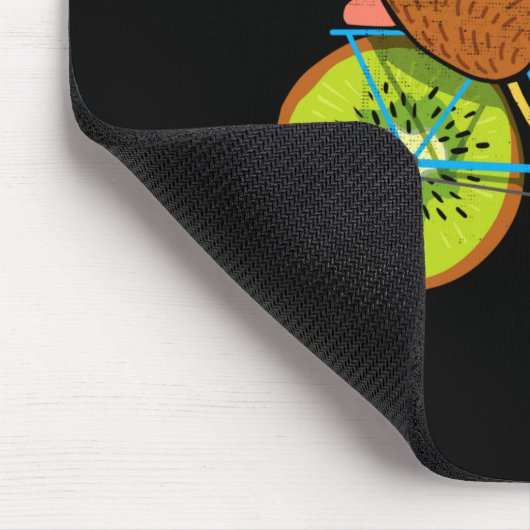 Cycle New Zealand Funny Kiwi On A Bicycle Design I Mousepad (Ecke)