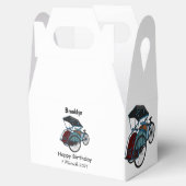 Cycle Rickshaw Cartoon Illustration Geschenkschachtel (Geöffnet)