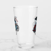 Cycle Rickshaw Cartoon Illustration Glas (Links)