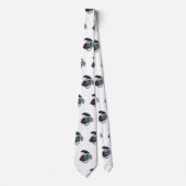 Cycle Rickshaw Cartoon Illustration Krawatte (Vorderseite)