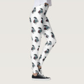 Cycle Rickshaw Cartoon Illustration Leggings (Rechts)