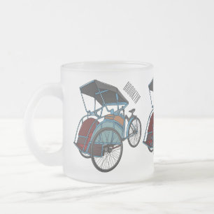 Cycle Rickshaw Cartoon Illustration Mattglastasse