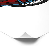 Cycle Rickshaw Cartoon Illustration Poster (Ecke)