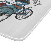 Cycle Rickshaw Cartoon Illustration Schneidebrett (Ecke)