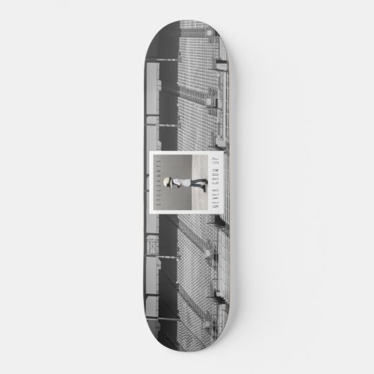 Cyclekart "Niemals erwachsen" Skateboard (Vorderseite)