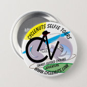 CycleNuts Selfie Tours - Intelligentes Abenteuer Button (Vorne & Hinten)