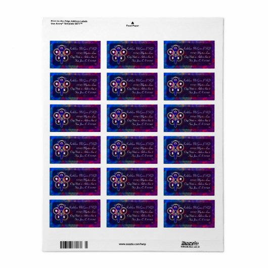 Cycles 3D Goddess Worship Adressaufkleber (Vorne)