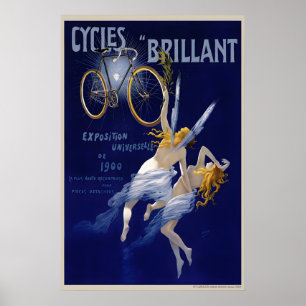 Cycles Brillant Vintage Fahrradposter Poster