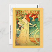 Cycles Clément Vintag Bicycle Poster Postkarte (Vorne/Hinten)