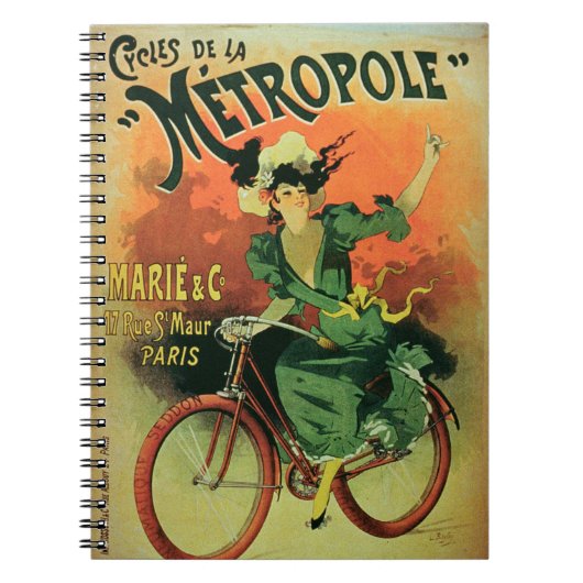 "Cycles de La Metropole", Marie u. Co. Notizblock (Vorderseite)