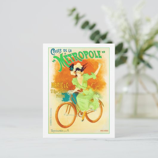 Cycles de la Metropole Postkarte (Stehend Vorderseite)