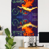 Cycles Gladiator Reflektion in Time French Cycling Poster (Heimbüro)