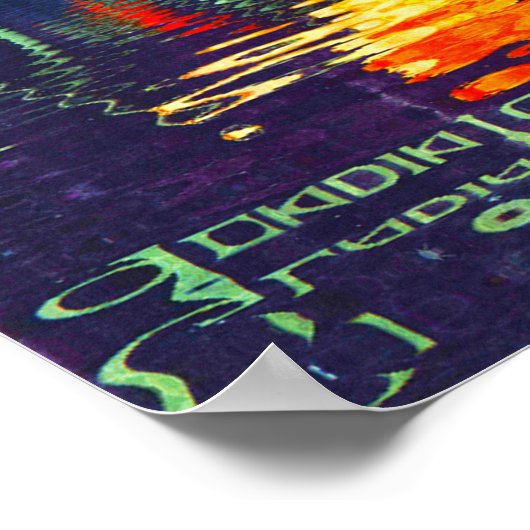 Cycles Gladiator Reflektion in Time French Cycling Poster (Ecke)