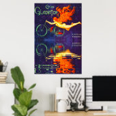 Cycles Gladiator Reflexion in der Zeit Französisch Poster (Heimbüro)