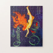 Cycles Gladiator Vintag French Cycling Ad Poster Puzzle (Vertikal)