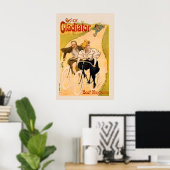 Cycles Gladiator Vintage Fahrradposter Poster (Heimbüro)