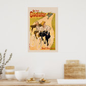 Cycles Gladiator Vintage Fahrradposter Poster (Küche)
