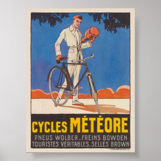 Cycles Météore France Vintage Poster 1926 (Vorne)