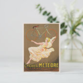 Cycles Météore Vintage Poster 1926 Postkarte (Stehend Vorderseite)