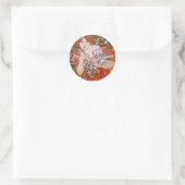 Cycles Perfecta, Mucha Runder Aufkleber (Tasche)