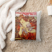 Cycles Perfecta von Alphonse Mucha Kissen (Decke)