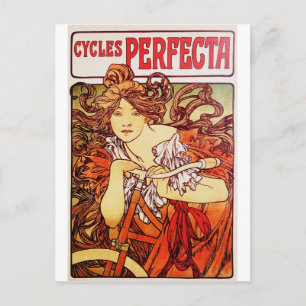Cycles Perfecta von Alphonse Mucha Postkarte