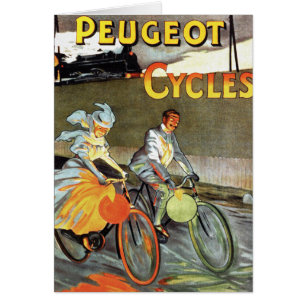 Cycles Peugeot Vintag Bicycle Art