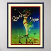 Cycles Sirius Art Nouveau Poster 16 x 20 (Vorne)