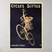 Cycles Sirius, Frankreich, Vintages Fahrradposter Poster (Vorne)