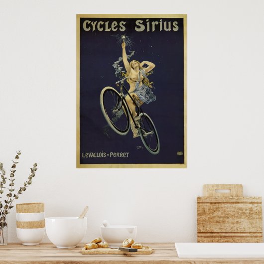 Cycles Sirius Vintag Bicycle Poster (Küche)