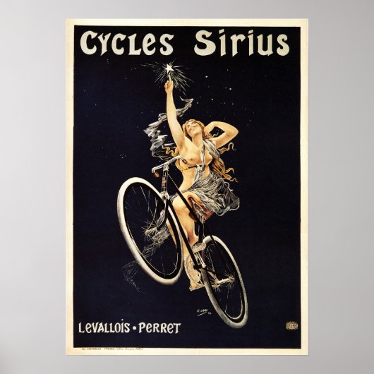 Cycles Sirius Vintag French Poster Advertising (Vorne)