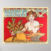 Cycles Waverley, Mucha Poster (Vorne)