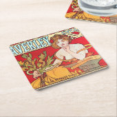 Cycles Waverley, Mucha Rechteckiger Pappuntersetzer (angewinkelt)