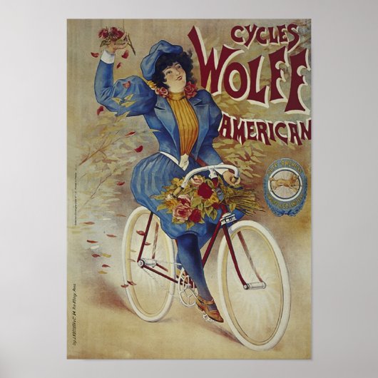 Cycles Wolff American Bicycle Poster (Vorne)
